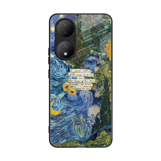 Masterpiece back phone cover | glass case for Vivo-y100