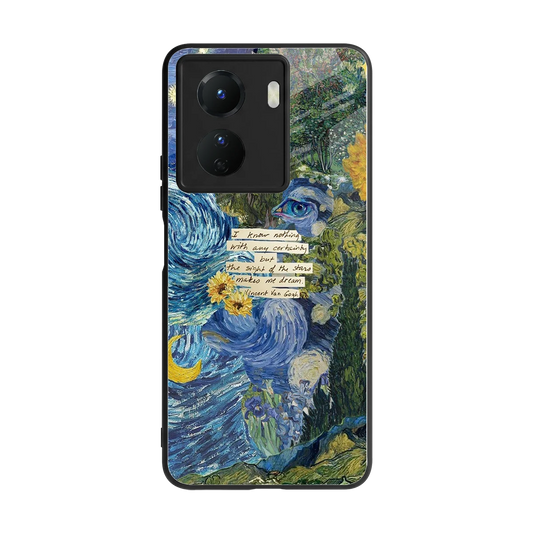 Masterpiece back phone cover | glass case for vivo y16