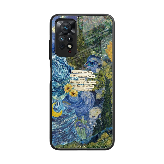 Masterpiece back phone cover | glass case for redmi note 11 pro