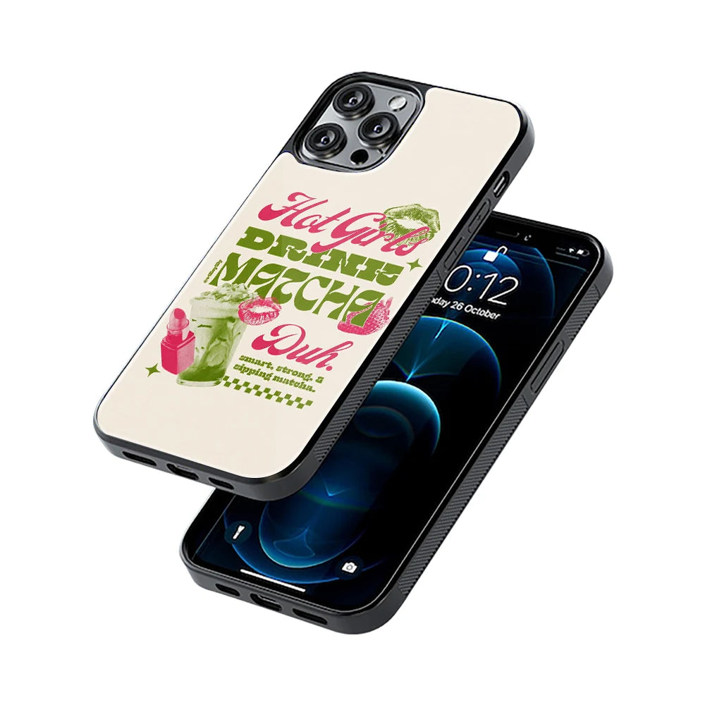 Protective Glass Back Phone Case Compatible with iPhone, Samsung, OnePlus, Pixel & More
