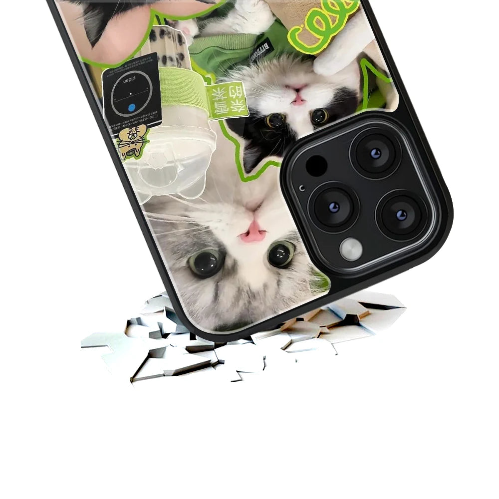 Durable Glass Back Mobile Case for iPhone, Samsung, OnePlus, Google Pixel, Redmi, Vivo, Oppo