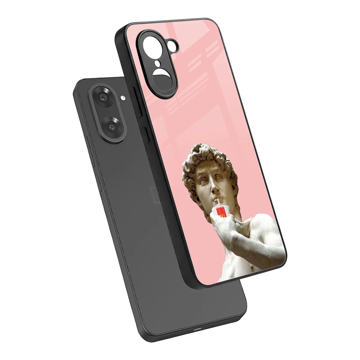 Mc David sleek oneplus nord ce5 5g cover with tempered glass back and TPU edges