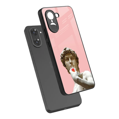 Mc David sleek oneplus nord ce5 5g cover with tempered glass back and TPU edges