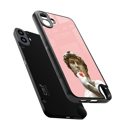 Mc David sleek cmf nothing phone 1 cover with tempered glass back and TPU edges