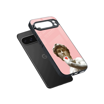 Mc David sleek google pixel 10 pro xl cover with tempered glass back and TPU edges