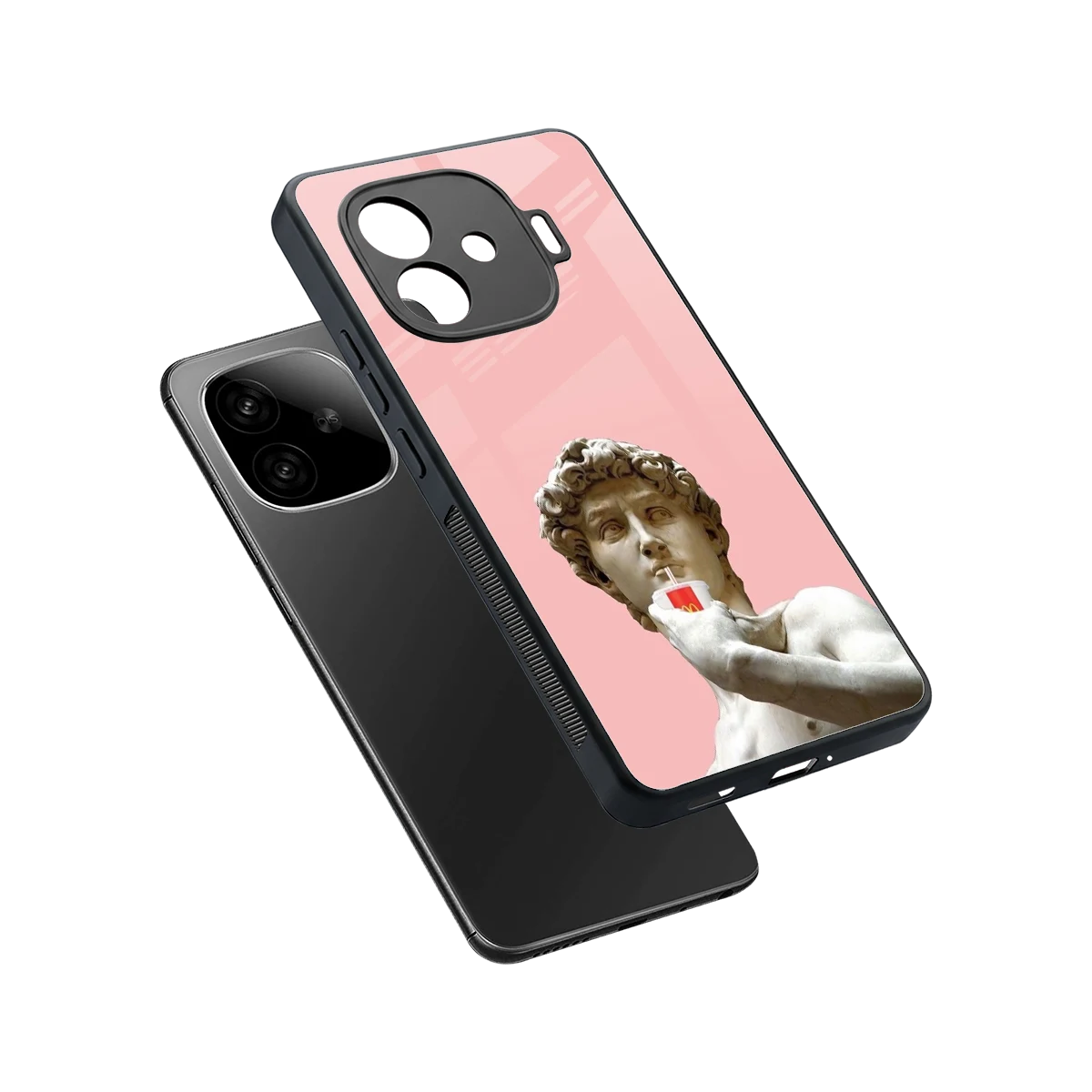 Mc David sleek iqoo neo 10r 5g cover with tempered glass back and TPU edges