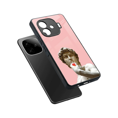 Mc David sleek iqoo neo 10r 5g cover with tempered glass back and TPU edges