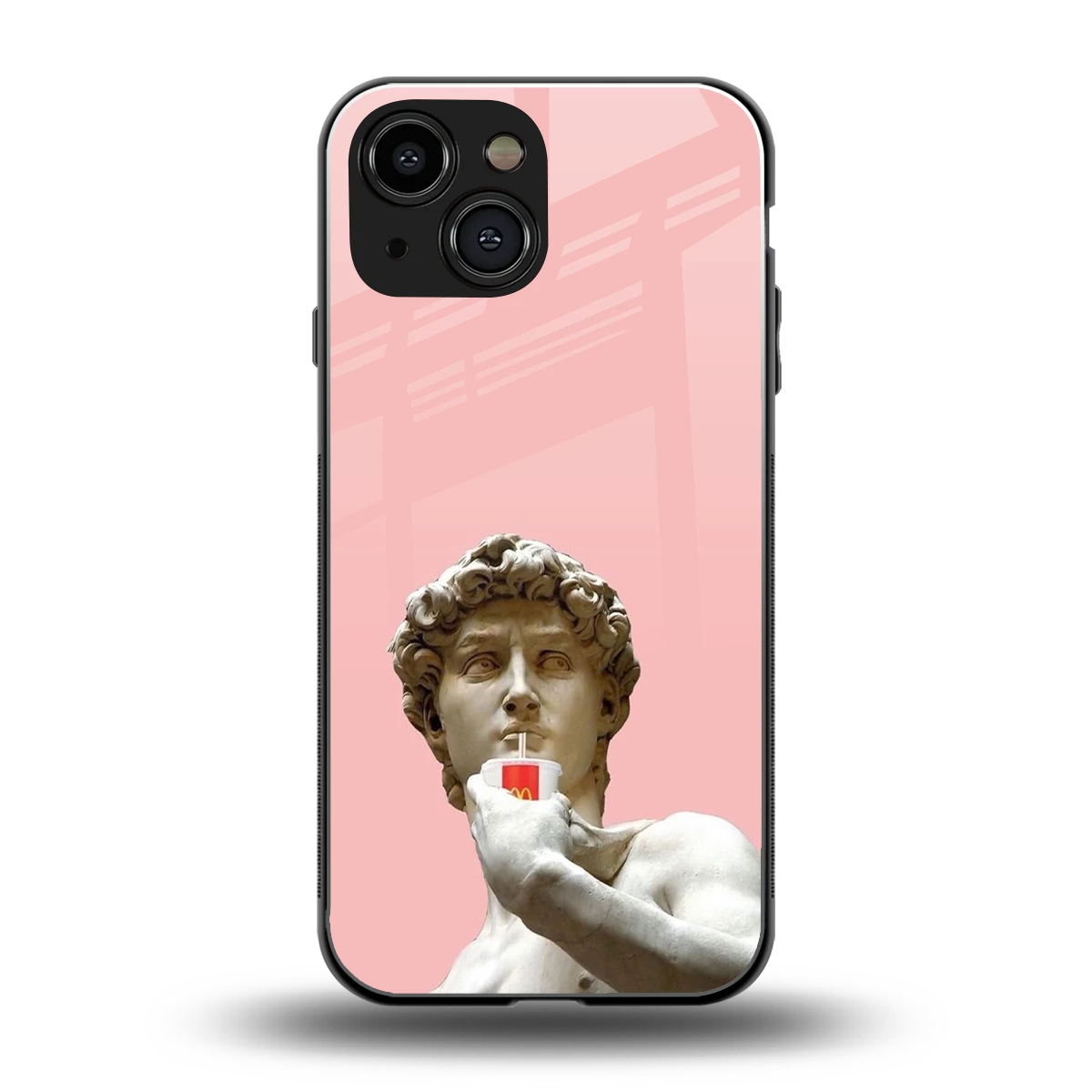 Mc David back phone cover | glass case for iphone 13 mini