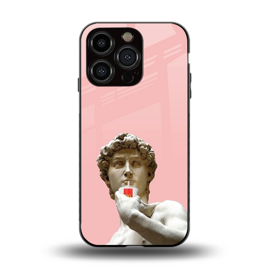 Mc David back phone cover | glass case for iphone 13 pro