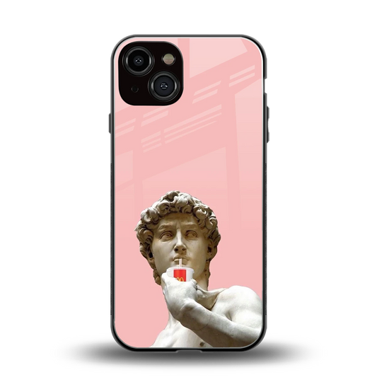 Mc David back phone cover | glass case for iphone 14