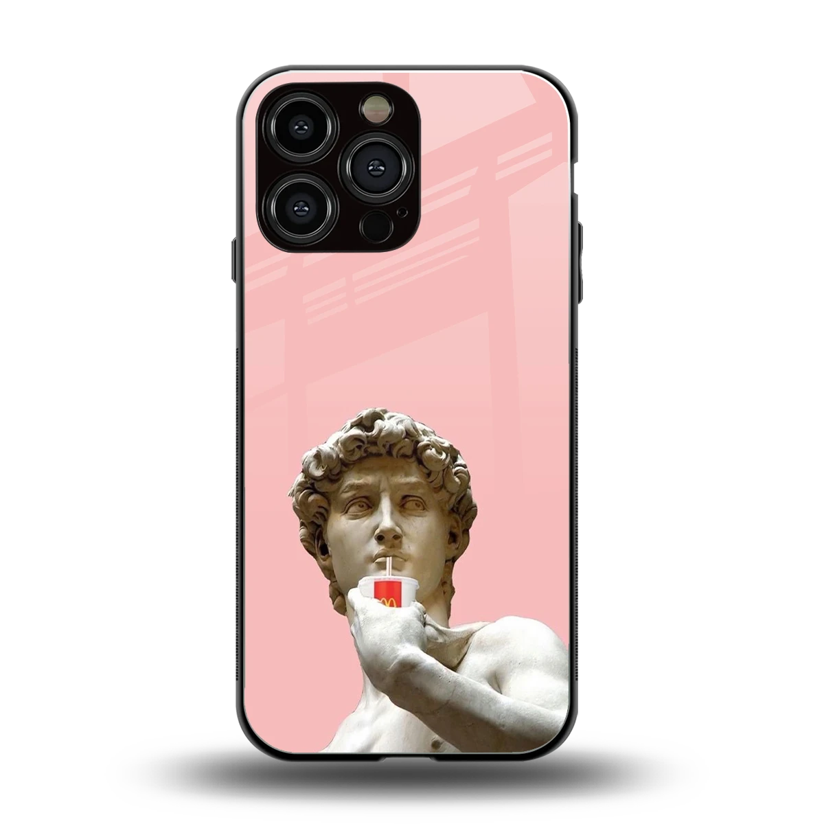 Mc David back phone cover | glass case for iphone 15 pro max