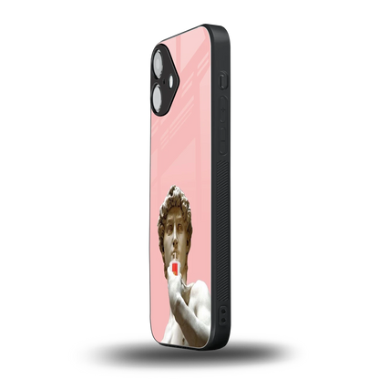 Mc David iphone 16 plus mobile cover | shockproof glass phone case