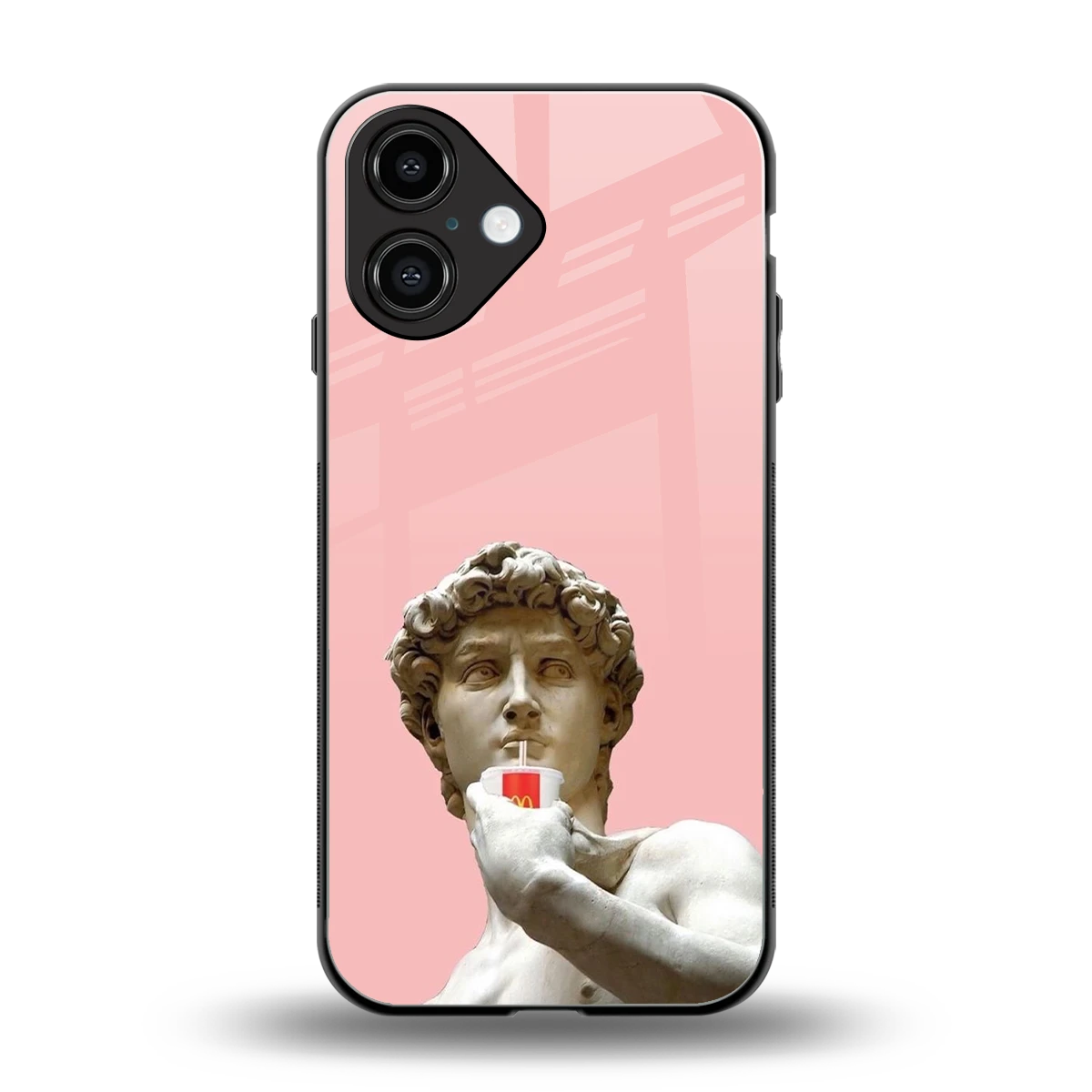 Mc David back phone cover | glass case for iphone 16