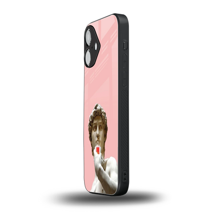 Mc David iPhone 16 mobile cover | shockproof glass phone case