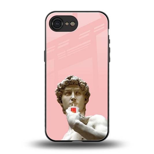 Mc David back phone cover | glass case for iphone 16e