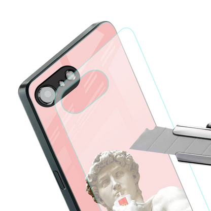 Mc David stylish phone case for iphone 16e | glossy glass and slim fit