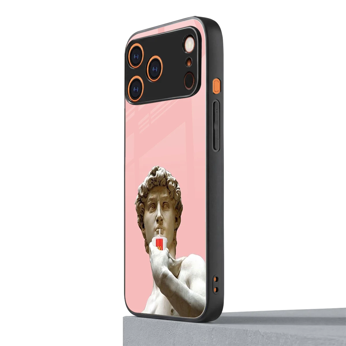 Mc David iphone 17 pro max mobile cover | shockproof glass phone case