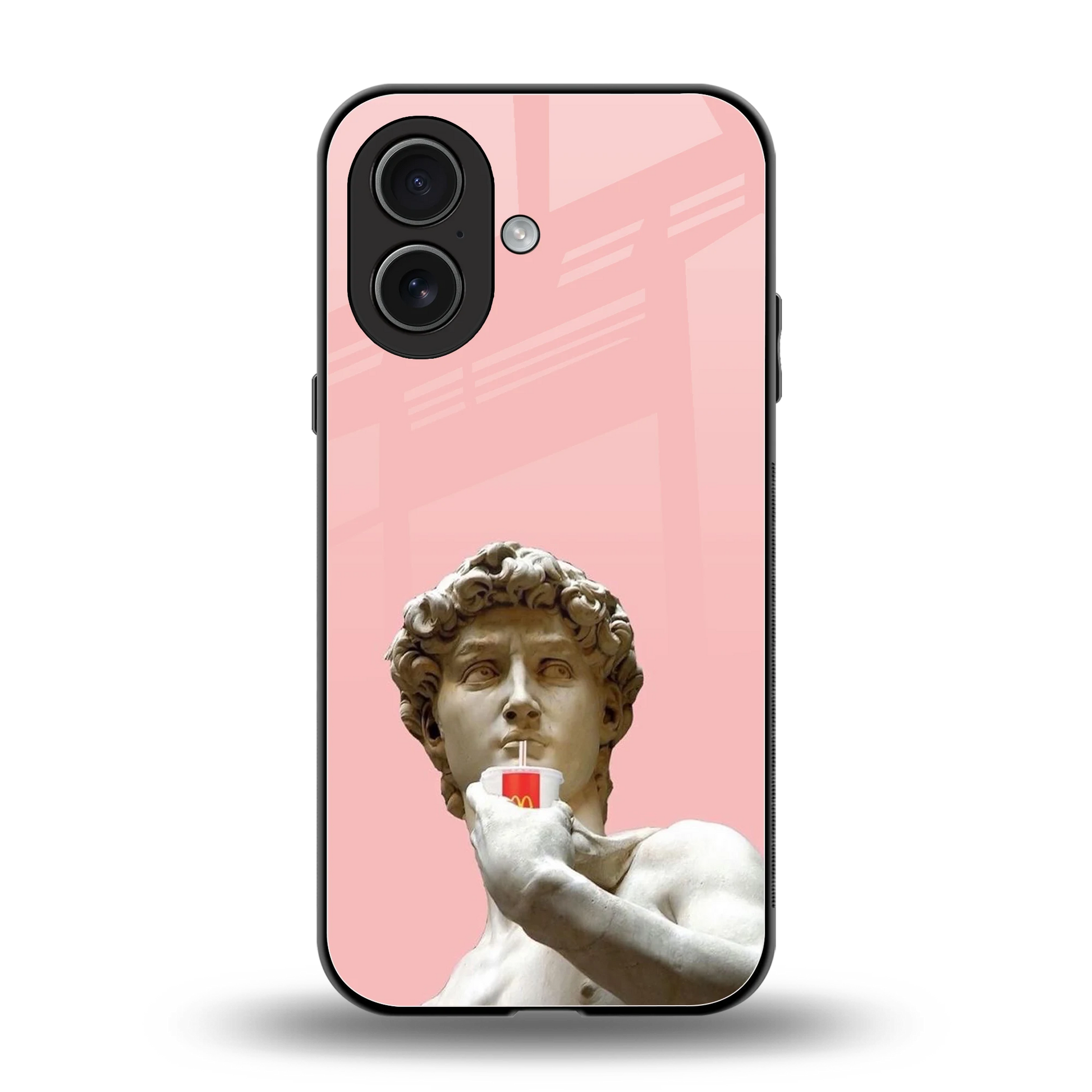 Mc David back phone cover | glass case for iphone 17