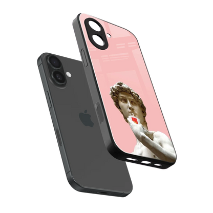 Mc David sleek iphone 17 cover with tempered glass back and TPU edges