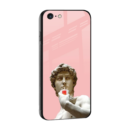 Mc David sleek iphone 6 cover with tempered glass back and TPU edges