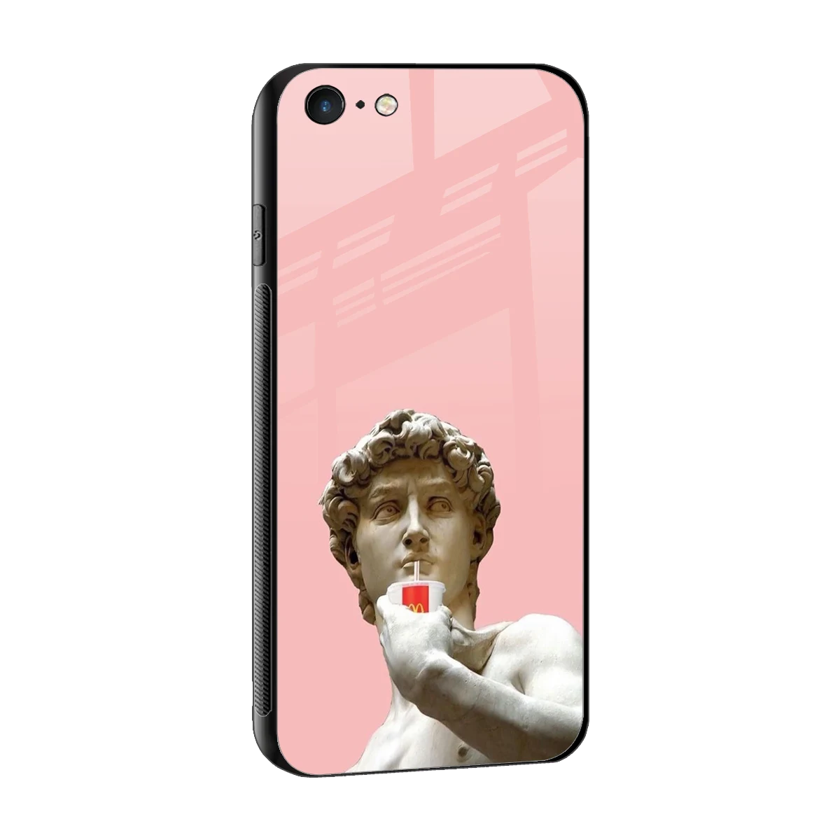 Mc David sleek iphone 6s cover with tempered glass back and TPU edges