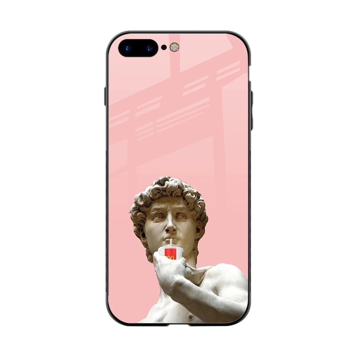 Mc David back phone cover | glass case for iphone 8 plus