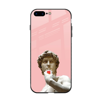 Mc David back phone cover | glass case for iphone 8 plus