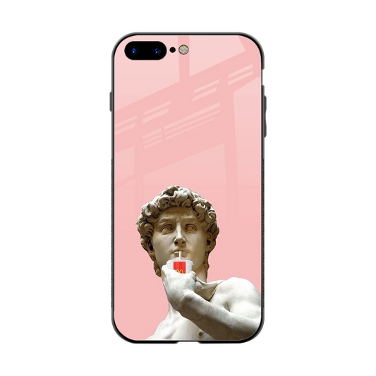 Mc David back phone cover | glass case for iphone 8 plus