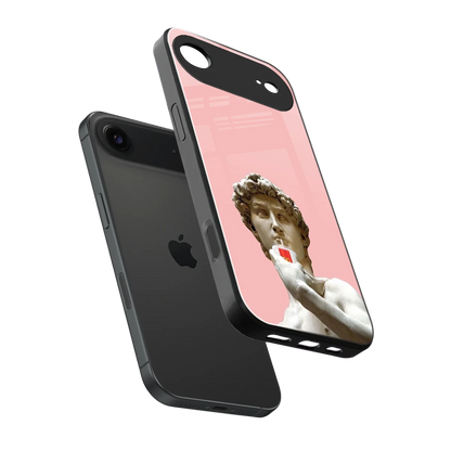 Mc David sleek iphone air cover with tempered glass back and TPU edges