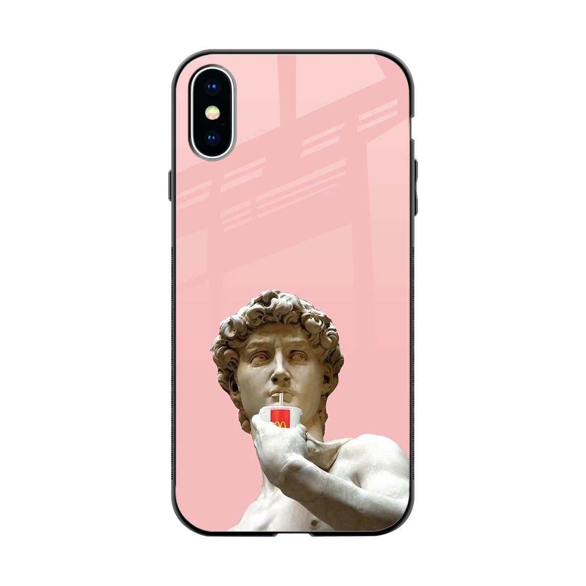 Mc David back phone cover | glass case for iphone xs