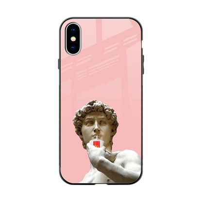 Mc David back phone cover | glass case for iphone xs