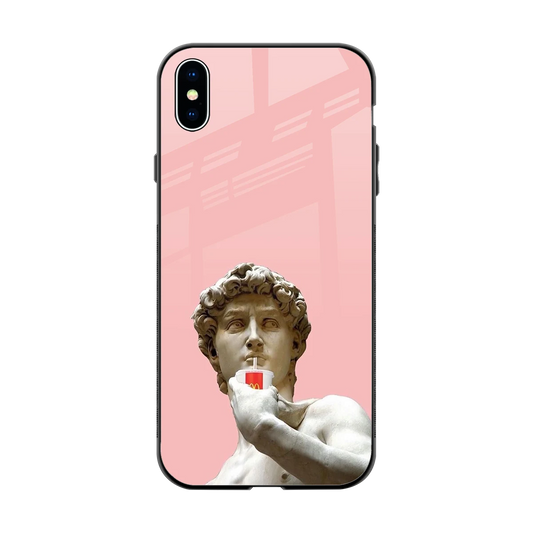 Mc David back phone cover | glass case for iphone xs max