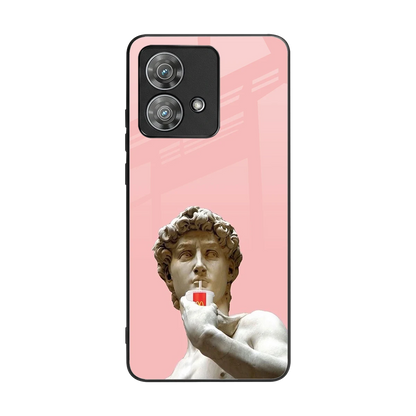 Mc David back phone cover | glass case for motorola edge 40 neo 5g