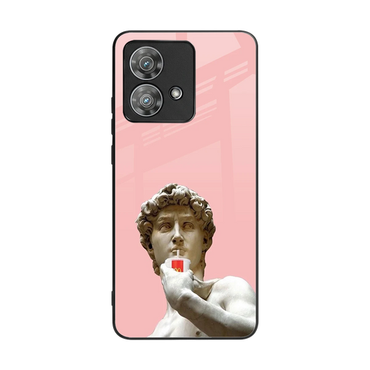Mc David back phone cover | glass case for motorola edge 40 neo 5g