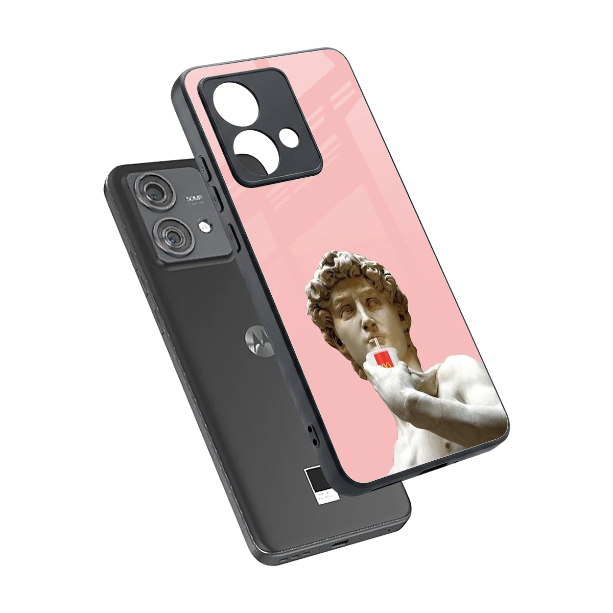 Mc David sleek motorola edge 40 neo 5g cover with tempered glass back and TPU edges