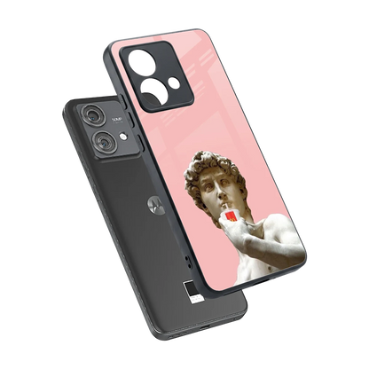 Mc David sleek motorola edge 40 neo 5g cover with tempered glass back and TPU edges