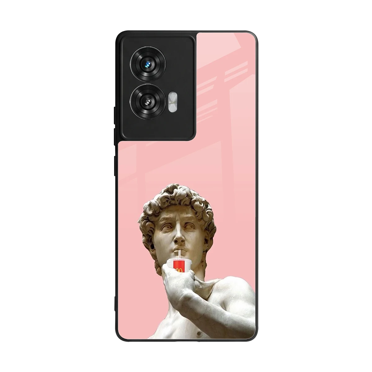 Mc David back phone cover | glass case for motorola edge 50 fusion