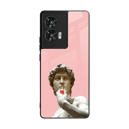 Mc David back phone cover | glass case for motorola edge 50 fusion