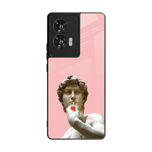 Mc David back phone cover | glass case for motorola edge 50 fusion