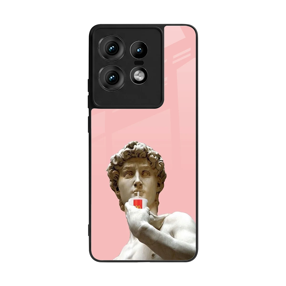 Mc David back phone cover | glass case for motorola edge 50 pro