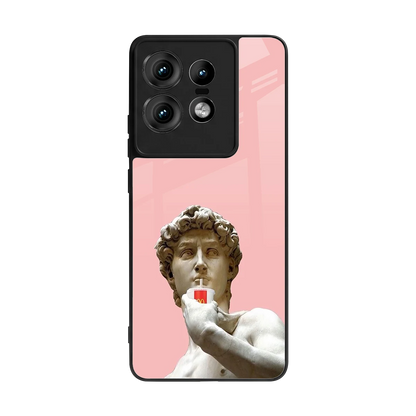Mc David back phone cover | glass case for motorola edge 50 pro