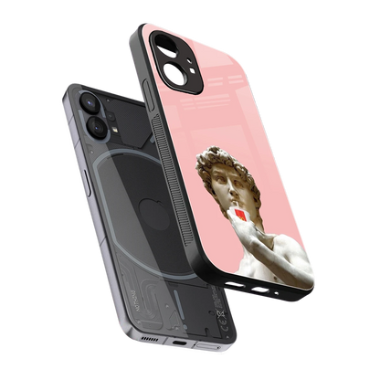 Mc David sleek nothing phone 1 cover with tempered glass back and TPU edges