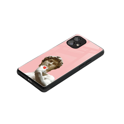 Mc David stylish phone case for nothing phone 1 | glossy glass and slim fit