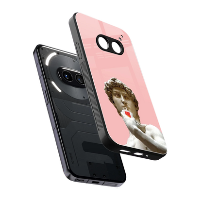 Mc David sleek nothing phone 2a cover with tempered glass back and TPU edges