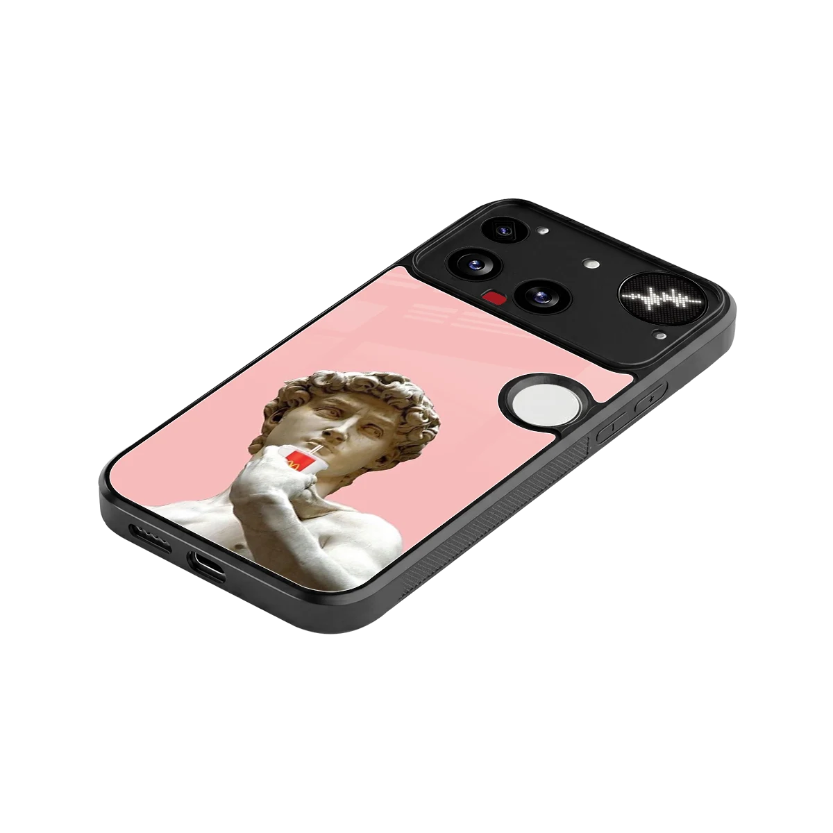 Mc David stylish phone case for nothing phone 3 | glossy glass and slim fit