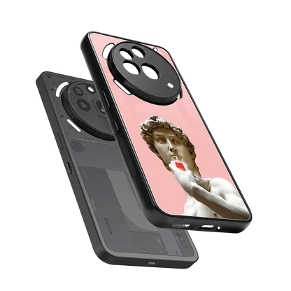 Mc David sleek nothing phone 3a pro cover with tempered glass back and TPU edges