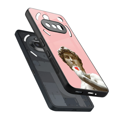 Mc David sleek nothing phone 3a cover with tempered glass back and TPU edges