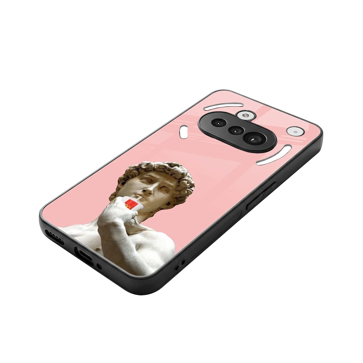 Mc David stylish phone case for nothing phone 3a | glossy glass and slim fit