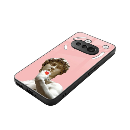 Mc David stylish phone case for nothing phone 3a | glossy glass and slim fit