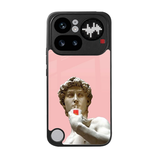 Mc David back phone cover | glass case for nothing phone 4a pro
